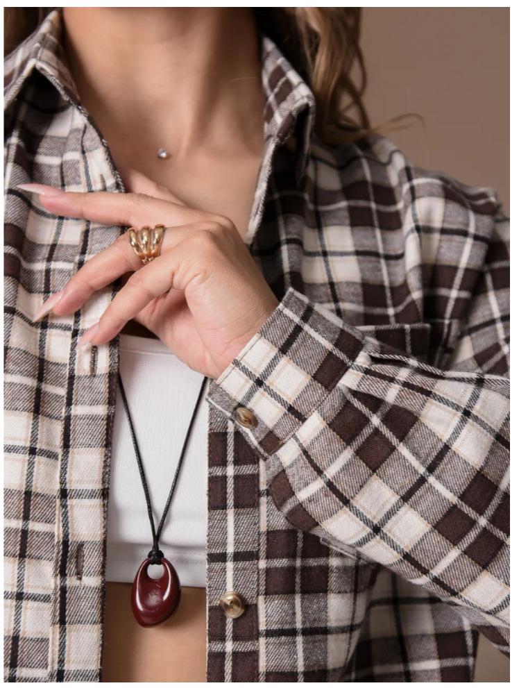 Autumn 2025 Women's Casual Plaid Shirt