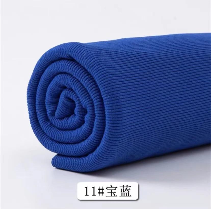 Cotton Stretch Ribbed Knit Fabric, Neckline, Cuffs, Hem, Cinched Elasticated Garment Fabric, Pregnant Woman Belly Support
