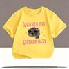 Another Oay Children Cartoon Print T-shirts Summer Girls Casual Fashion Kawaii Colorful Short Sleeve Tops Kids
