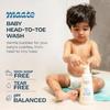 Maate Baby Head To Toe Wash 400 Ml | Baby Hair & Body Wash for Bath | Aloe Vera, Almond Oil, Rice Milk & Calendula | Gentle, Soap
