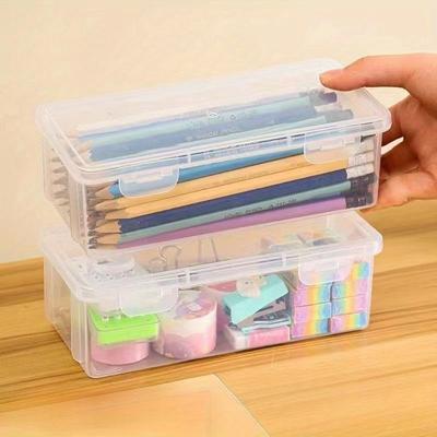 Leichtes, durchscheinendes Federmäppchen: Großes Fassungsvermögen und mattiertes Design – perfekt für Schulbedarf.