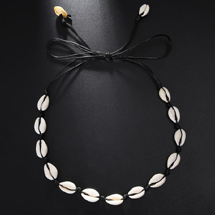 Bracelets de Coquillages Chevillettes Perles de Coquillages Naturels Collier Bijoux pour Hommes