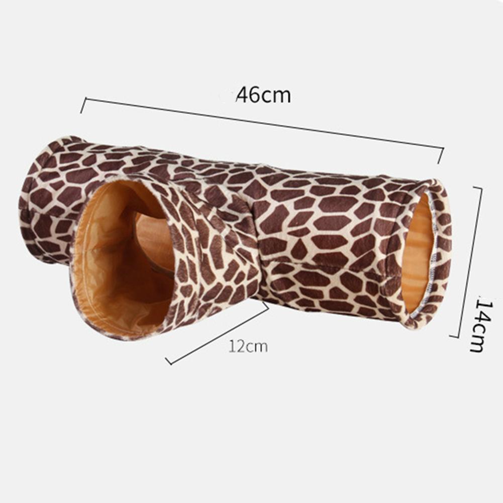 Small Pet  Tee  Tunnel  Nest Soft Comfortable Three-way Rolling T Tunnel Cats Toy Chinchilla Mink Hamsters Channel Pets Supplies