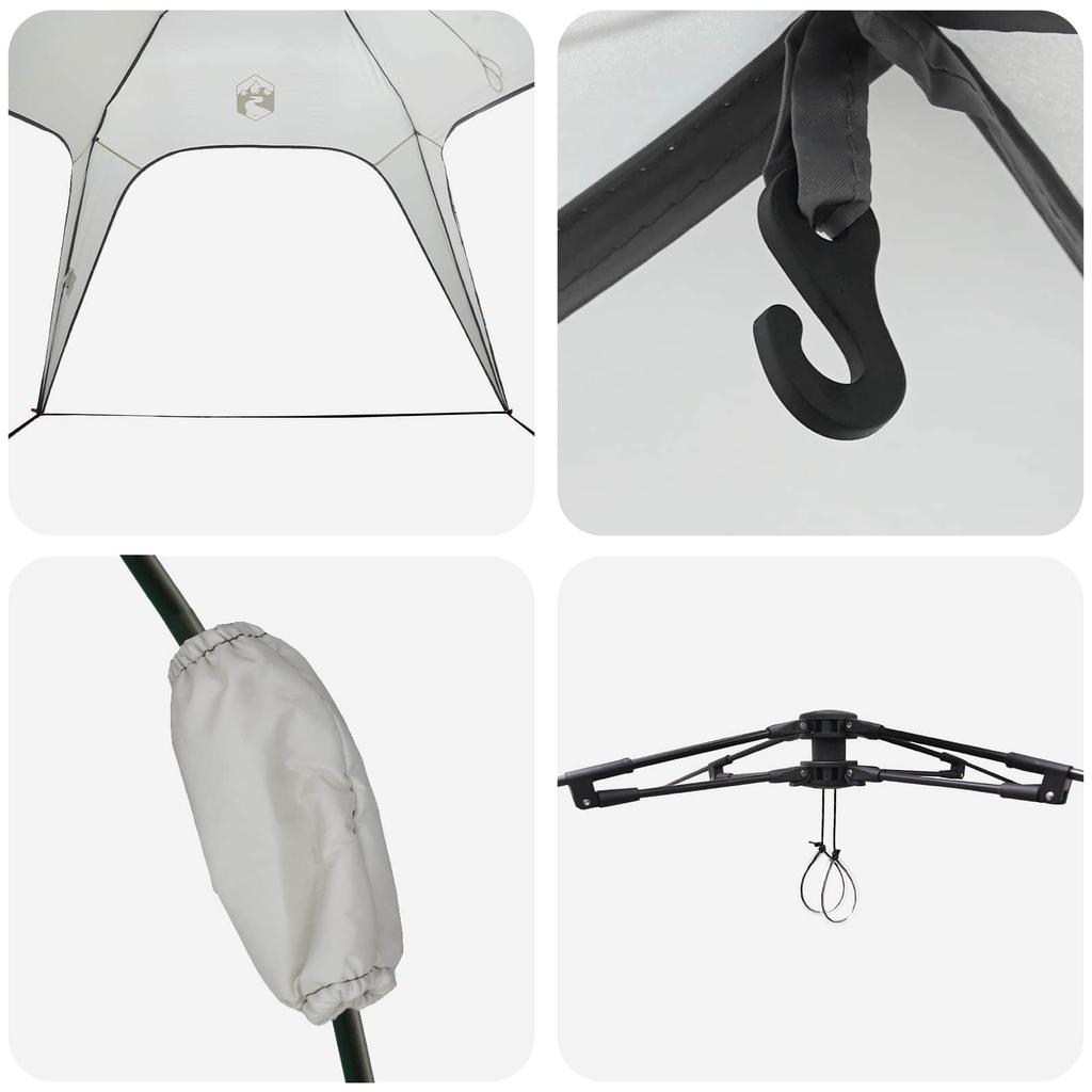 4 Person Instant Tent with Quick Release System and Grey Roof