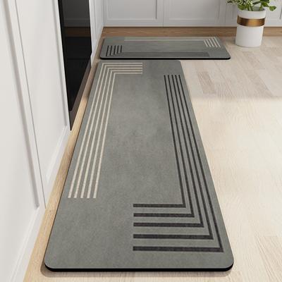 Kitchen Floor Mat Long Strip Absorbent Oil Absorbent Floor Mat Non-slip Foot Mat Anti-oil Household Mat Door Mat Carpet
