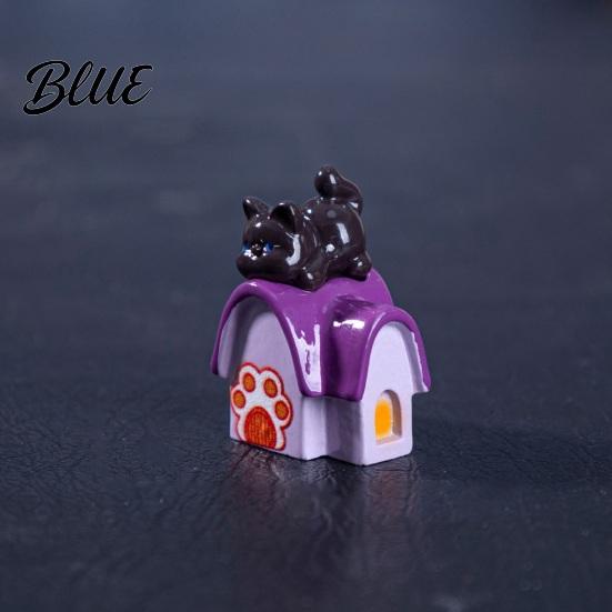 Durable Halloween Figurine 3Pcs Mini Resin Figurines Miniature Pumpkin Ghost Grim Reaper Castle