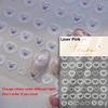 Colored Crystal Star Love Shiny Silver Hollowed Smudging Rainbow Flower Jelly Embossed Nail Art Stickers Manicure Decals