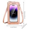 2024 Women's Anti-Theft Touchscreen Crossbody Bag - Versatile Transparent Mini Shoulder Phone Wallet