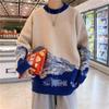 Herren Trendiger Harajuku Schneebirge Pullover – Herbst/Winter, Locker & Warm Gestrickt