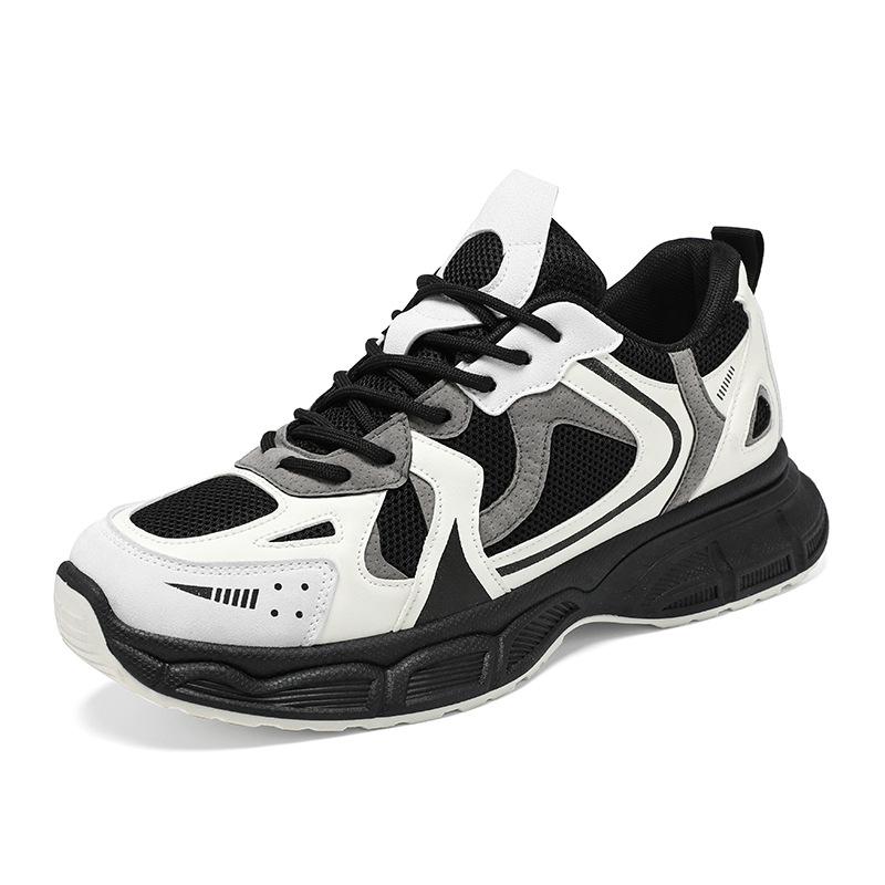 Spring men's shoes new breathable mesh shoes men's trendy versatile platform sports shoes casual running dad shoes