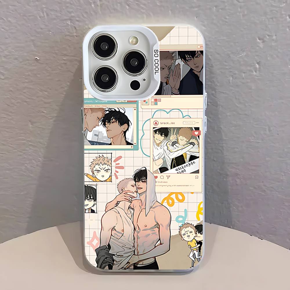 Cartoon BL 19 Days Comics Phone Case For iPhone 17,16,13,12,11,15,14,Pro,Max,Plus,SE4,Air,Mini White IMD Matte