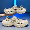 Nuove Scarpe Sandalo alla Moda da Uomo per Esterno Spesse Antiscivolo Resistenti all'Usura Eleganti Zoccoli Stampati in Eva per Coppie