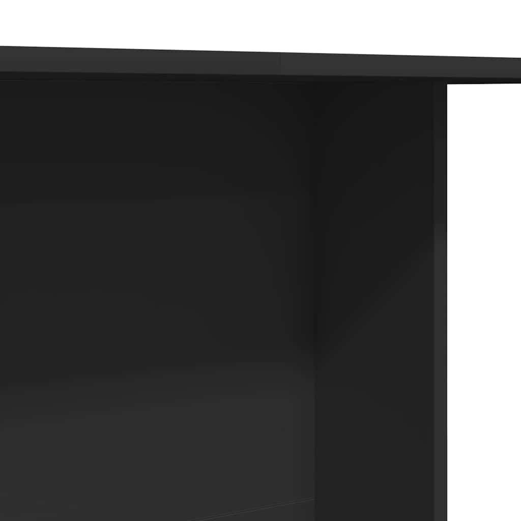 Dining Table Black 110 X 60 X 75 Cm Engineered Wood