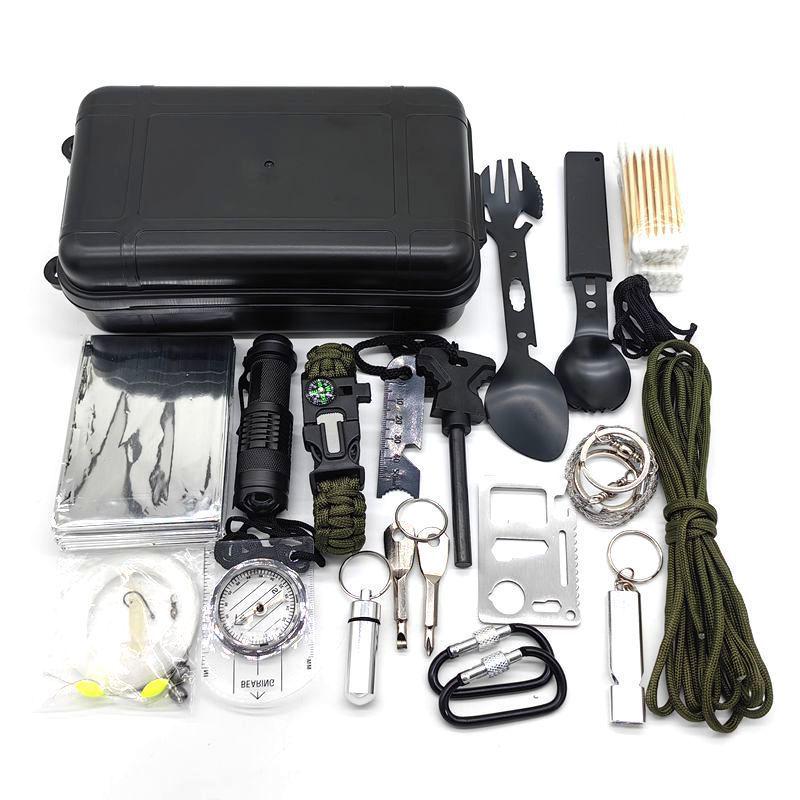 Multi-Functional Outdoor Survival Kit - Complete Set for Wilderness Exploration & Sports