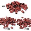 50/100Pcs Nail Sanding Cap Bands for Electric Manicure Drill Machine, 80/120/180 Grit Grinding File Pedicure Tool Accessories