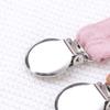 Pack of 4 Colorful Baby Pacifier Chain Baby Teether Clip Cotton & Steel Baby Pacifier Chain Soft & Safe Pacifier Clip