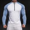 Spring Slim Elastic Long-sleeved Training Suit Casual and Fashionable Running Top Zipper for Men