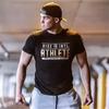 Mens Slim Fit Gym Crossfit Fitness Bodybuilding Muscle Tshirt Durable Breathable