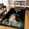 Billie Eilish Custom Name Carpet Rug for Living Room Bedroom Home Sofa Decoration,Kids play Non-slip Floor Mat