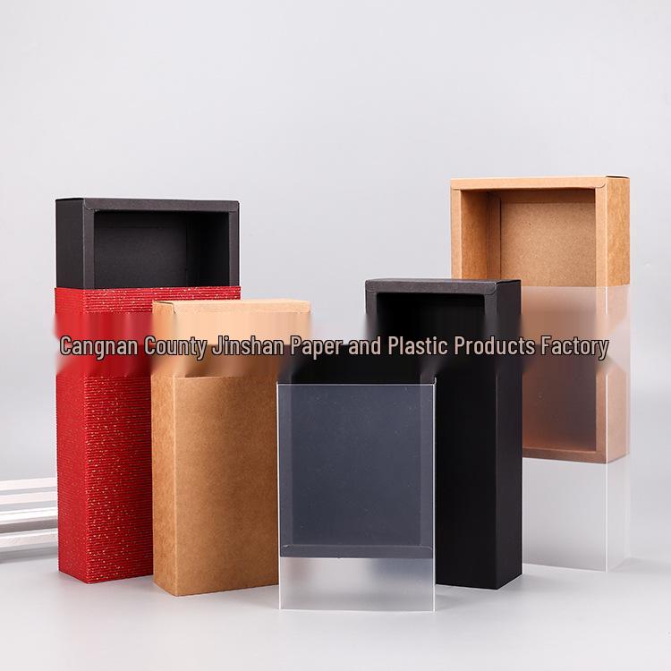 Custom Green Tea Kraft Paper Drawer Gift Box - Rectangular & Exquisite Packaging