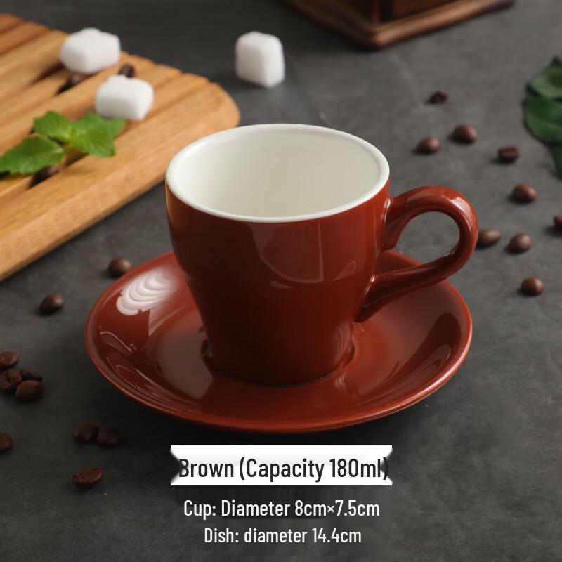 

Colored Glaze Tulip Coffee Cup & Saucer Set