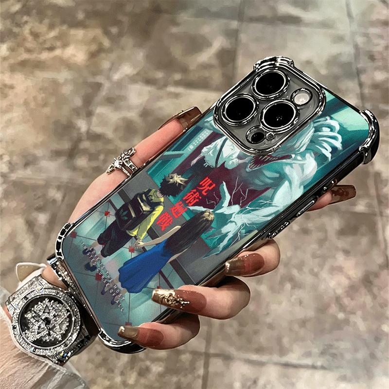 Anime Yuta Okkotsu JUJUSU Soft Phone Case For iPhone 15 16 17 Air 14 Pro Max 16E Plus 13 12 Mini Plating Anti-Fall Fundas