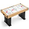 VEVOR 1.5m Air Hockey Table with Electronic Scorer & High-powered Blower, for Family Game Room, Basements and Home