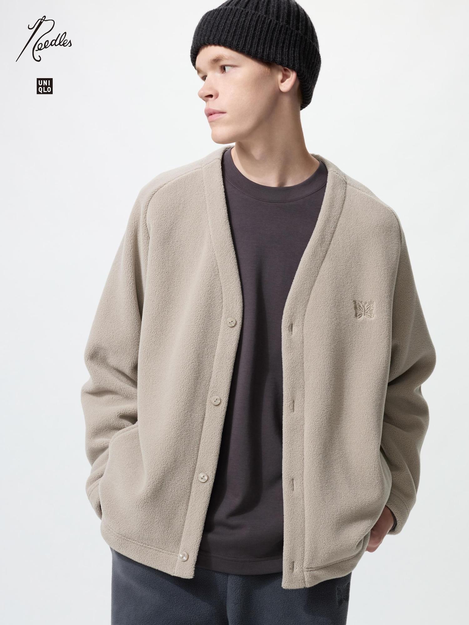 

Кардиган оверсайз из флиса Uniqlo 31 BEIGE/UNISEX XXL
