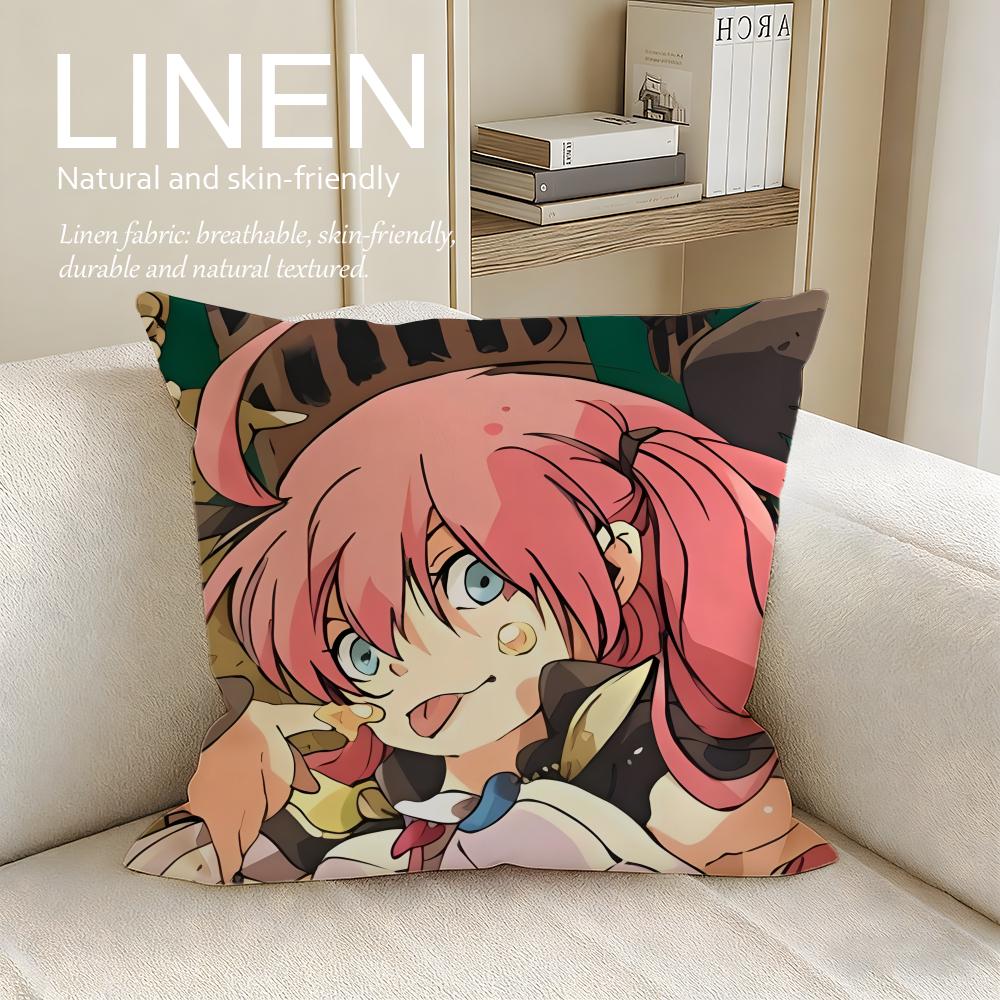 

That Time I Got Reincarnated as a Slime Cushion Cover Pillowcase Set Pcs x x Breathable Washable Sofa Cushion Cover 30X30cm