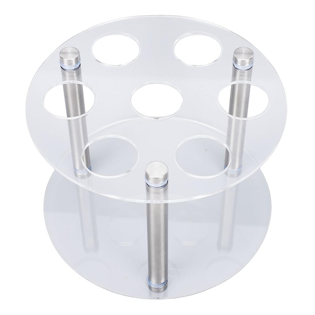 Flavor Water Bottle Storage Rack Fit for Cirkul Round Acrylic 7 Cartridge Tubes Storage Stand Holder