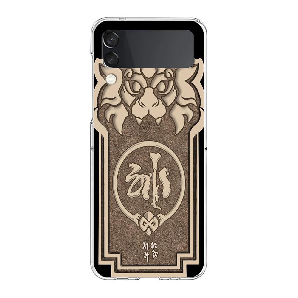 Phone Case For Samsung Galaxy Z Flip 3 4 5 Hard Folding Clear PC Honkai Star Rail Game Same Style For Samsung Z Flip 6 Cover