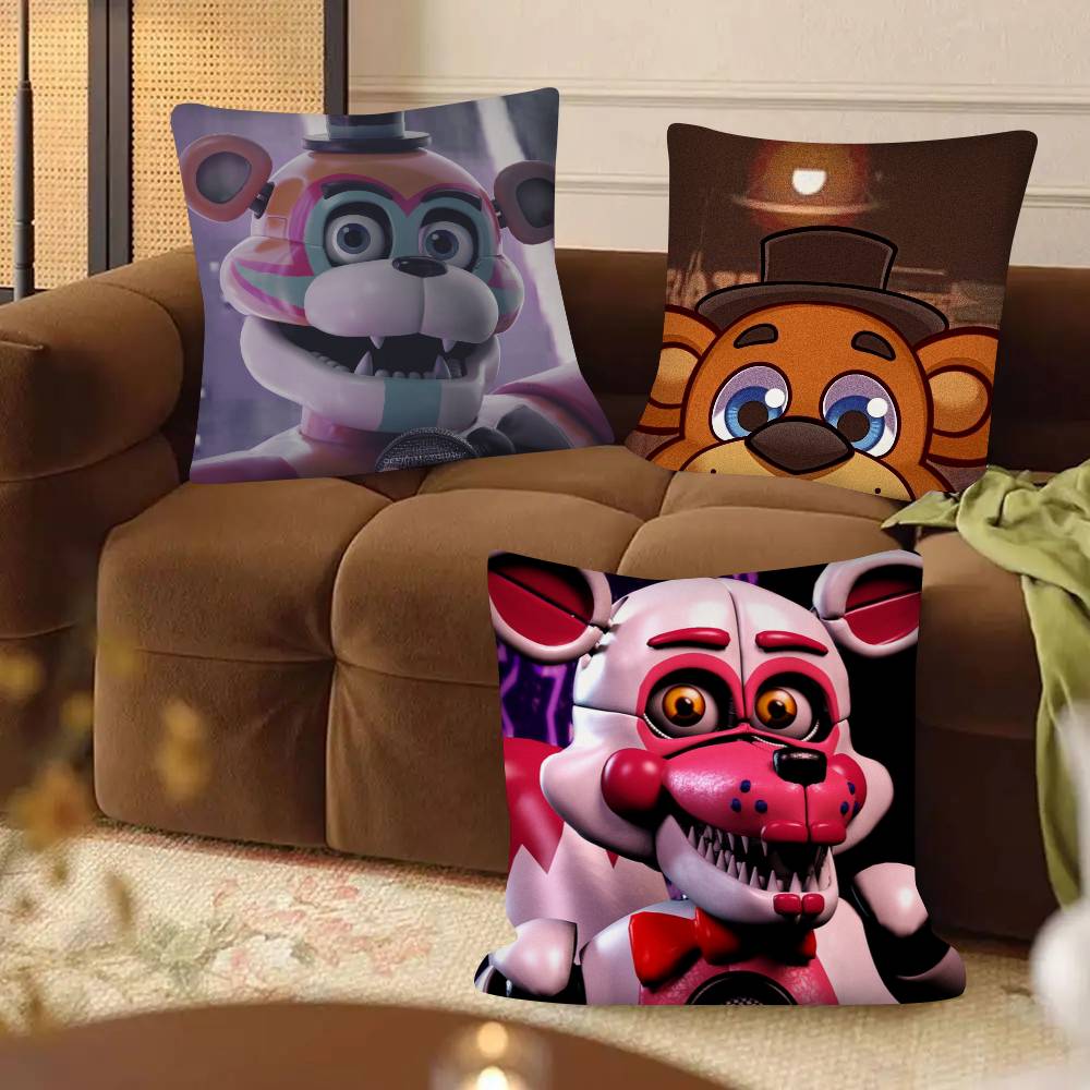 1Pc F-Fnaf Five-Nights-At-F-Freddys Pillow Case Fashion Square Pillowcase Bedroom Sofa Room Ins Decoration Leisure