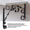2Pcs Metal L Shape Wall Mounted Shelf Triangle Bracket Supporter
