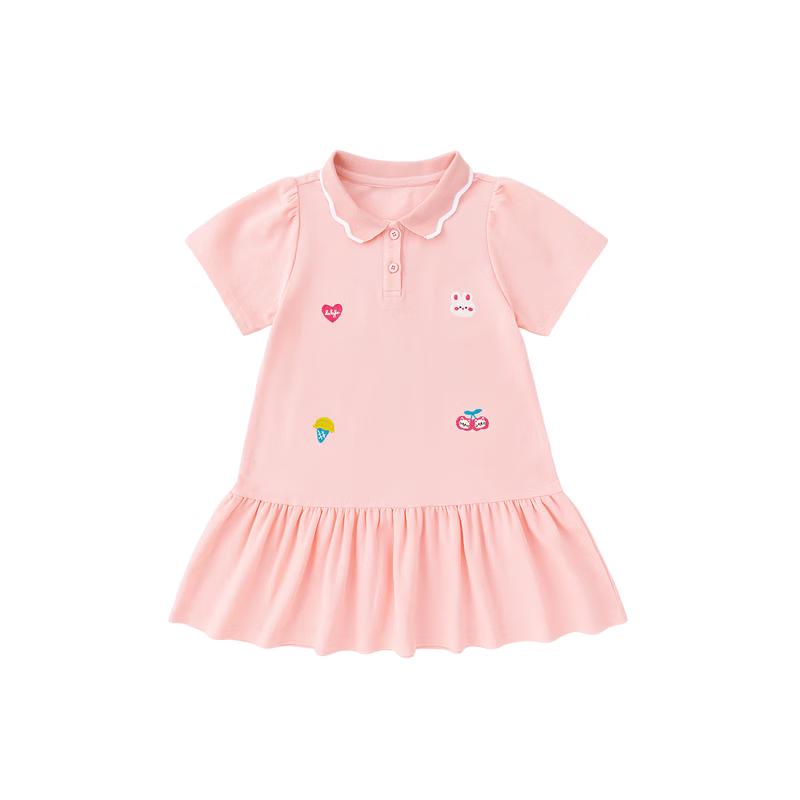 

Girls 100% Cotton Breathable Polo Summer Dress 90