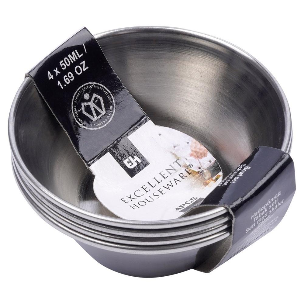 Steel dip sauce bowl 6 cm, 40 ml 4 pcs.