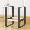 Kitchen Organizer Rack for Pot Lid Pan Plate Cutting Board Holder Non-Slip Metal Cabinet Storage Shelf Dish Drying Drainer Stand