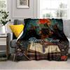 1PC Custom Name Witches moonlight. flannel blanket versatile,all-season throw suitable for the living room,bedroom,camping,travel,and gift