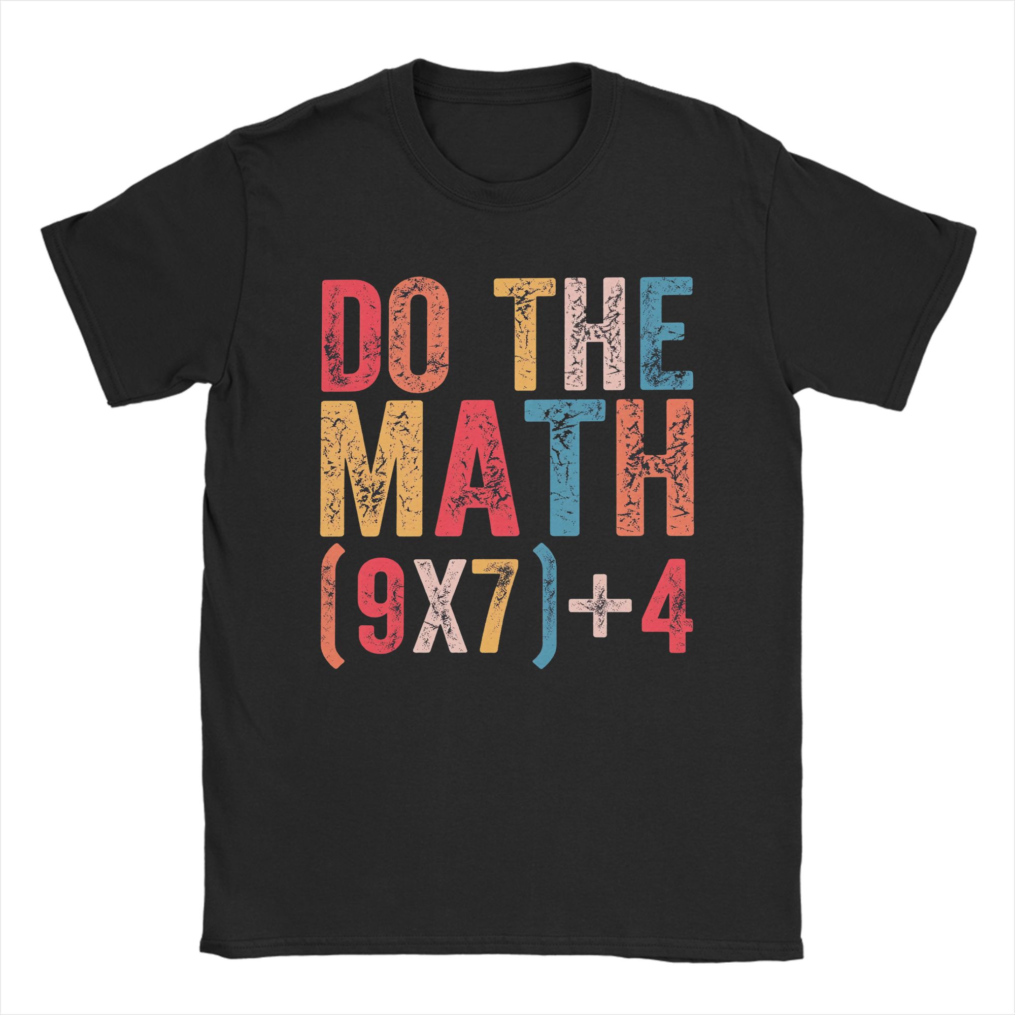 

Do The Math 67 T Shirts for Men Pure Cotton Fashion T-Shirt Round Collar Tees Short Sleeve Tops Original 4XL