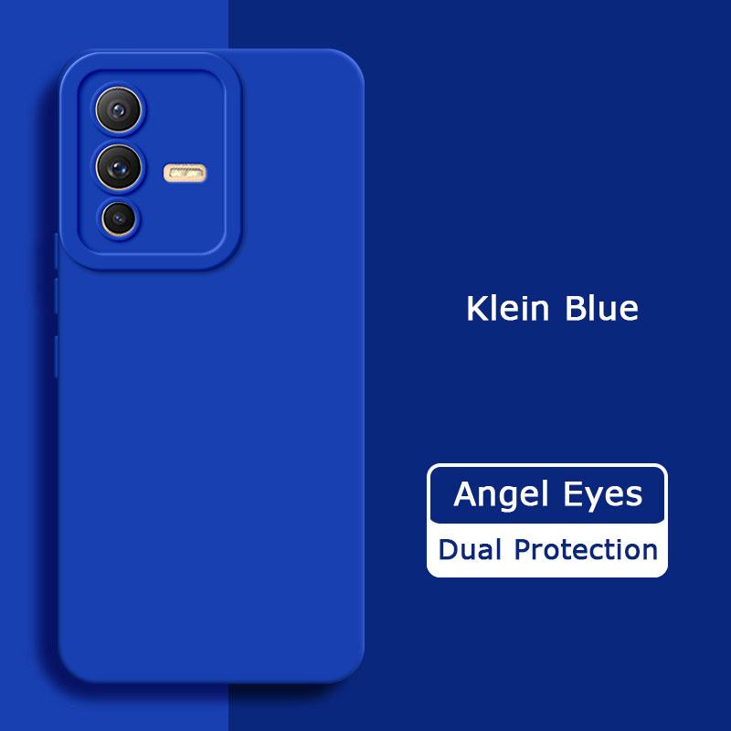 Angel Eyes Square Liquid Silicone Phone Case for VIVO V23 Pro 5G Soft Mobile Cover VIVOV23 V 23 V23Pro 360 Protective Shield Bag