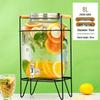 Glass Beverage Dispenser with Spigot and Stand