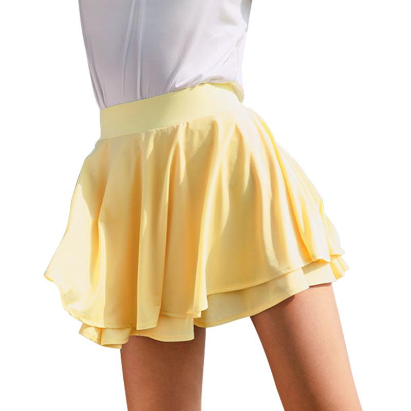 Women's Nude Feeling Yoga Tennis Skirt - Anti-Exposure, Breathable, Fitness & Dance Skirt for Running.
