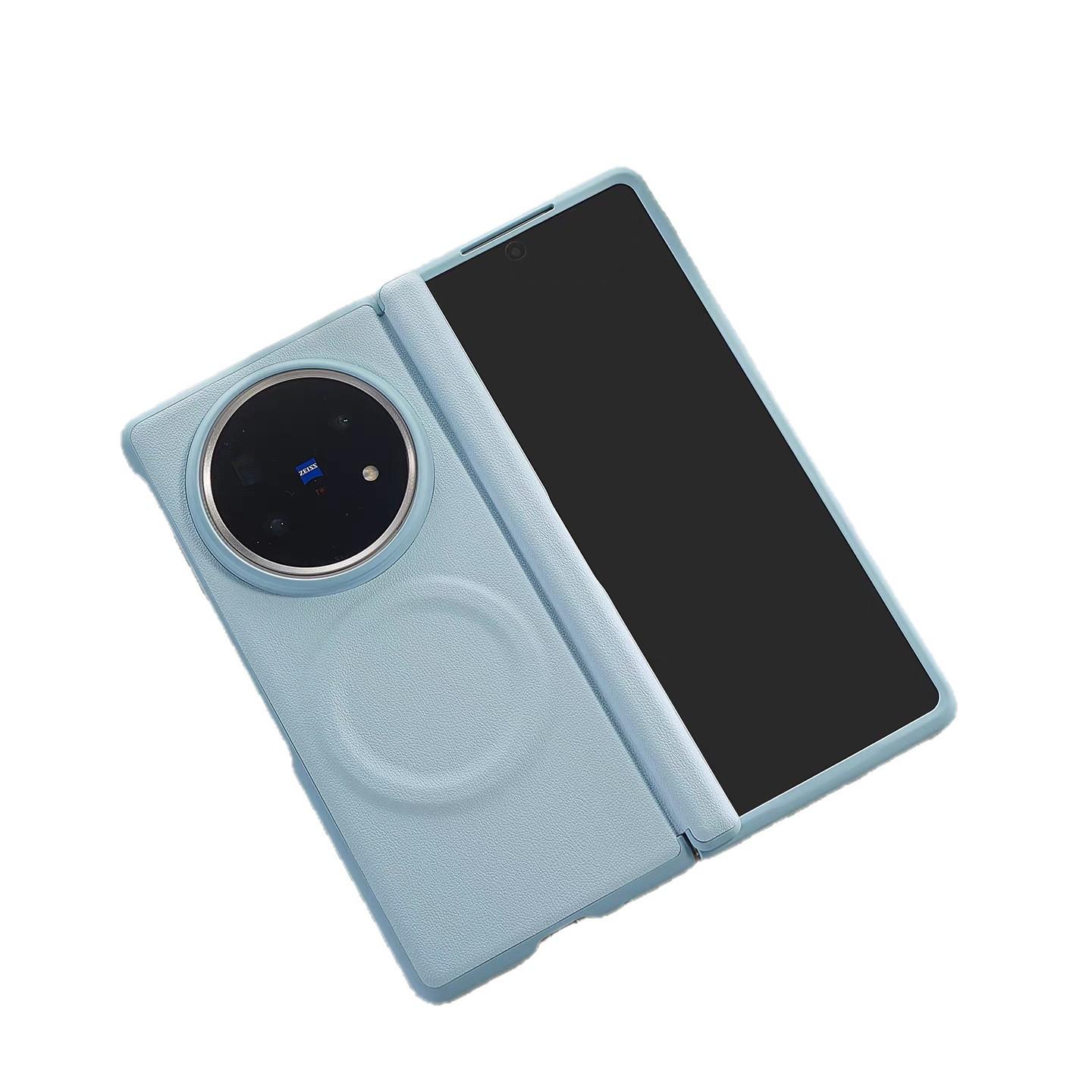 

Vivox Fold5 Magnetic Phone Case, Skin-Feel Shell with Full-Coverage, Middle Axis Magnet, Compatible with XFold3/3Pro. Honor Magic V3 Full Magnetic Center + Ring