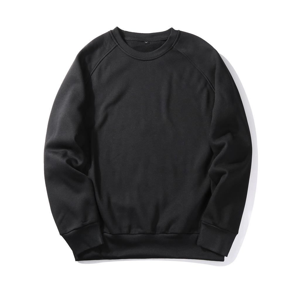 Sweatshirt Men Retro Style Trend Solid Colour Insert Colour Round Neck Sweater Spring and Autumn Long-sleeved Pullover Shirt