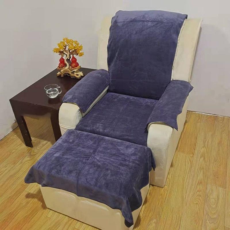 4 Stück/Set Pediküre Sofa Handtuch Fuß SPA Sofa Handtuch Kosmetikstudio Fußpolster Handtuch Massagesessel Laken Sauna Fußmassage Badetuch