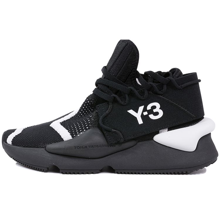 

Черные кроссовки унисекс adidas Y-3 Kaiwa белые EF2628