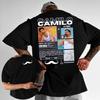 2025 Summer Rapper Camilo Echeverri Tour Merch Tshirt Male Harajuku Hiphop Fashion Tshirt Casual Cotton Shortsleeved Tshirt