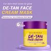 Glamveda De Tan Cream Mask for Men & Women | Kojic Acid Face Pack for Tan Removal, Pigmentation & Sun Damage Care | Instant Brightening & Glow Boos