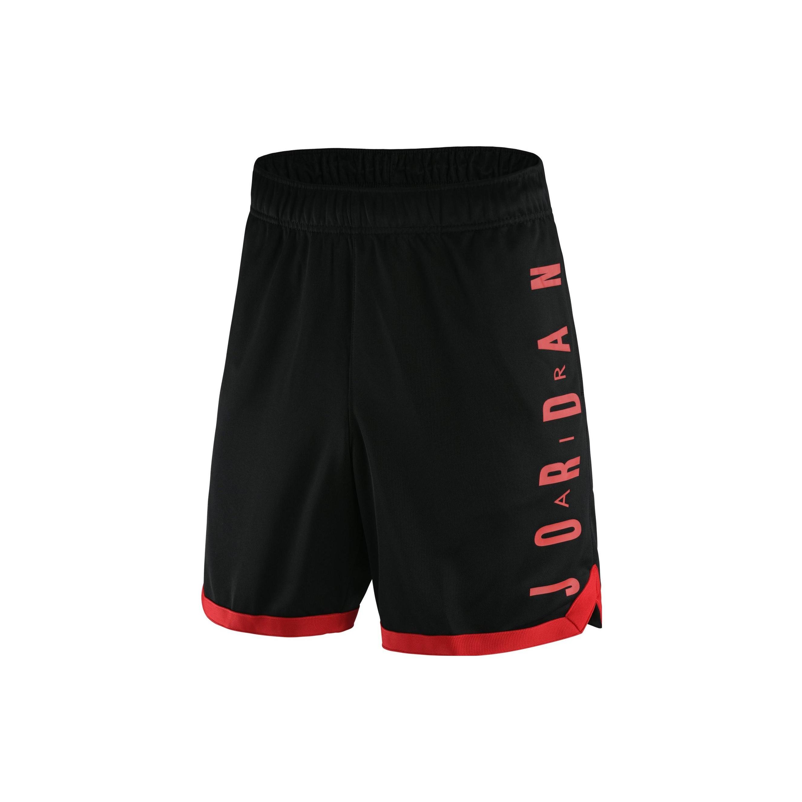 Men s Air Jordan SS22 Alphabet Logo Breathable Quick Dry Elastic Waistband Sports Shorts Black DQ5917-010 L