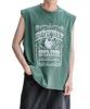 IMPROMES Casual SIDEWAYSTANCE Label Pigment Sleeveless T-Shirt, Men's, Green