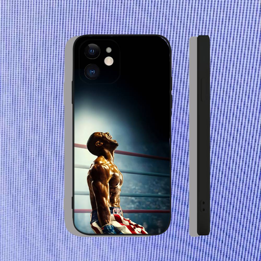 C-Creed Movie Boxing Phone Case For iPhone 17,16,15,14,13,12,11,Pro,Max,Plus,Air,X,XS,XR,SE,8,7,Mini,Soft Black Funda